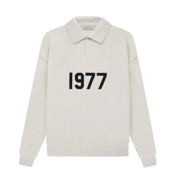 Fear of God Essentials 1977 Long Sleeve Knit Polo