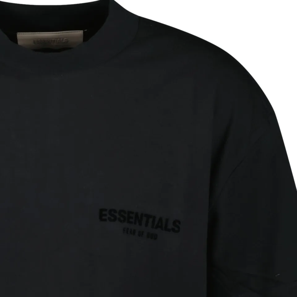 FEAR OF GOD ESSENTIALS ESSENTIALS T-SHIRT (STRETCH LIMO) BLACK