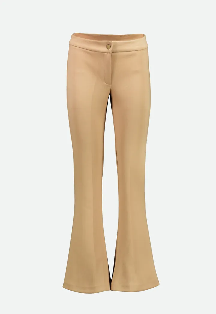 Flared Trousers with Medium Rise