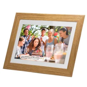 Frameo 7 Smart WiFi Digital Photo Video Frame White Oak