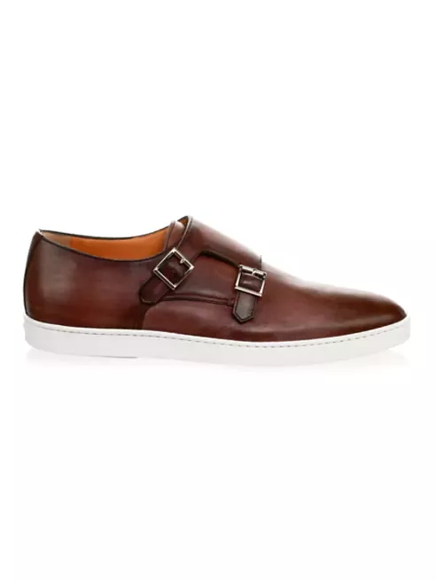 Freemont leather monk strap sneaker.