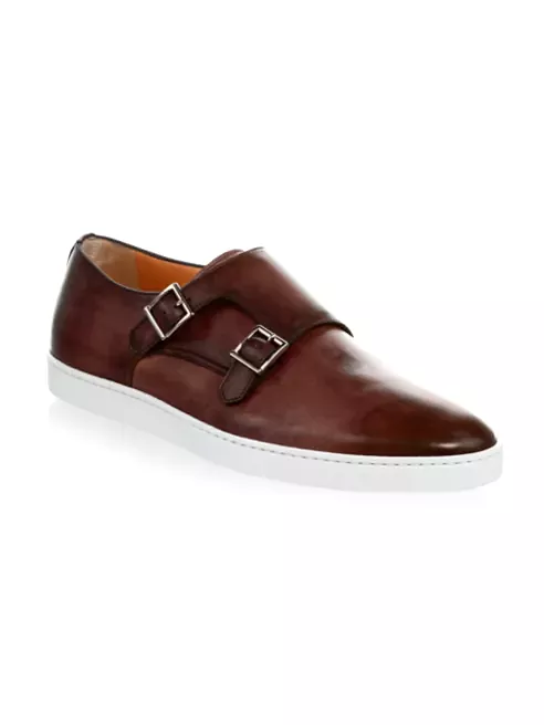 Freemont leather monk strap sneaker.