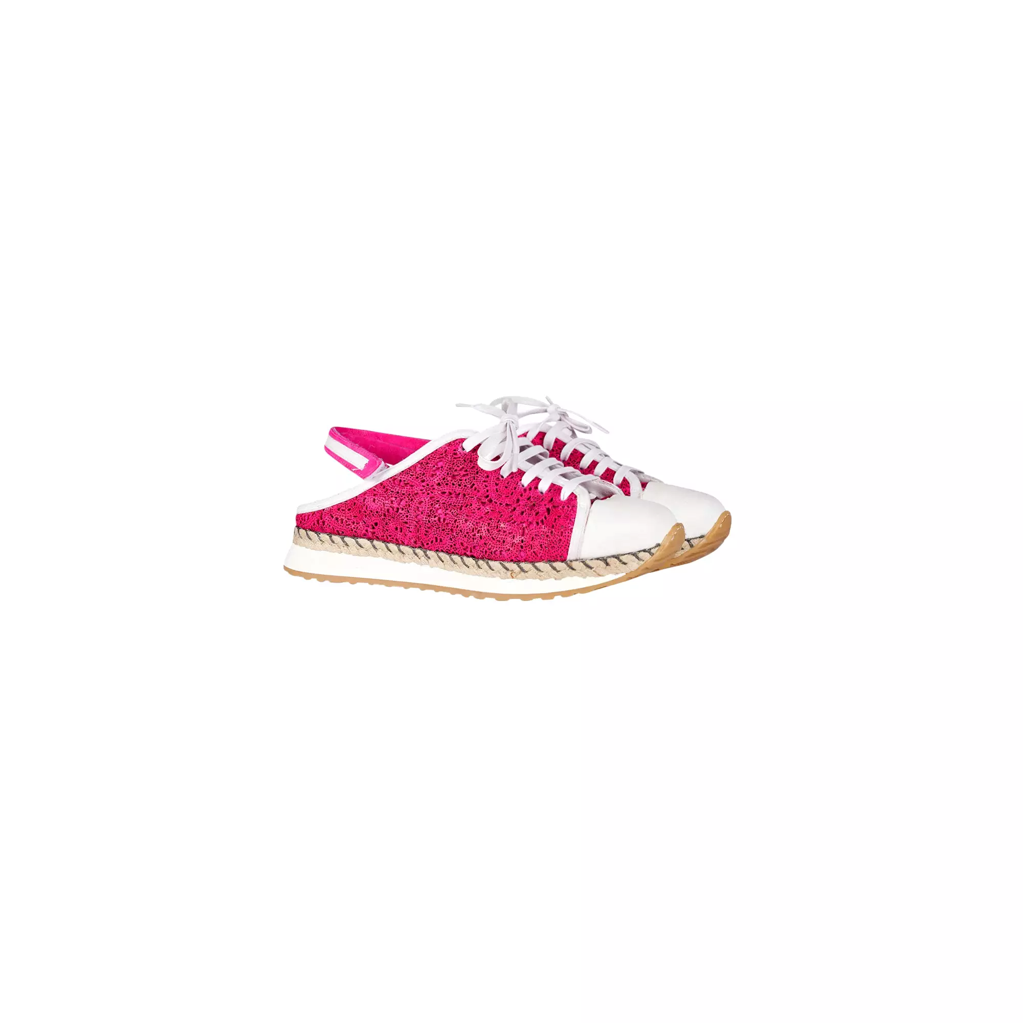 Fuchsia Open Back Burano Sneaker