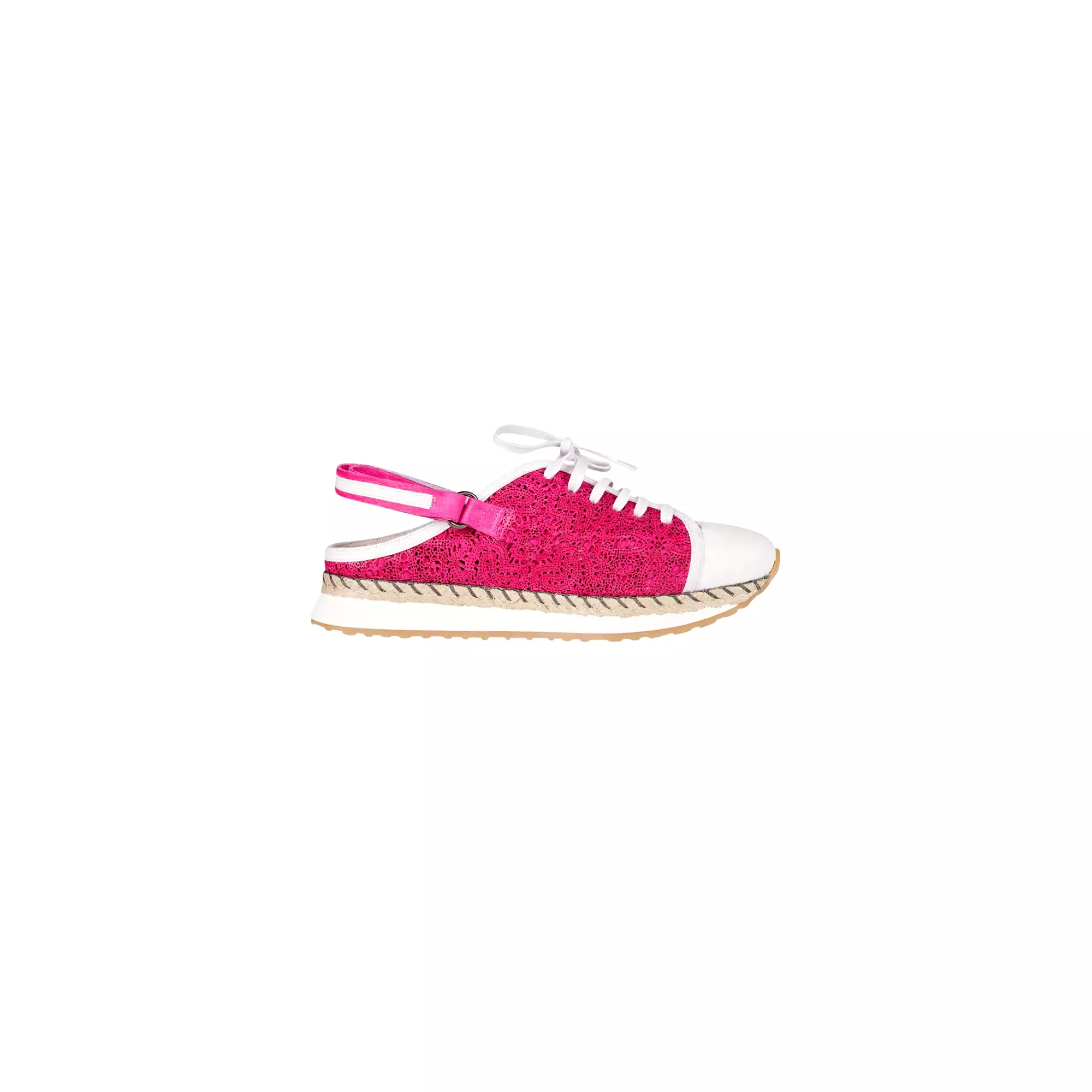 Fuchsia Open Back Burano Sneaker