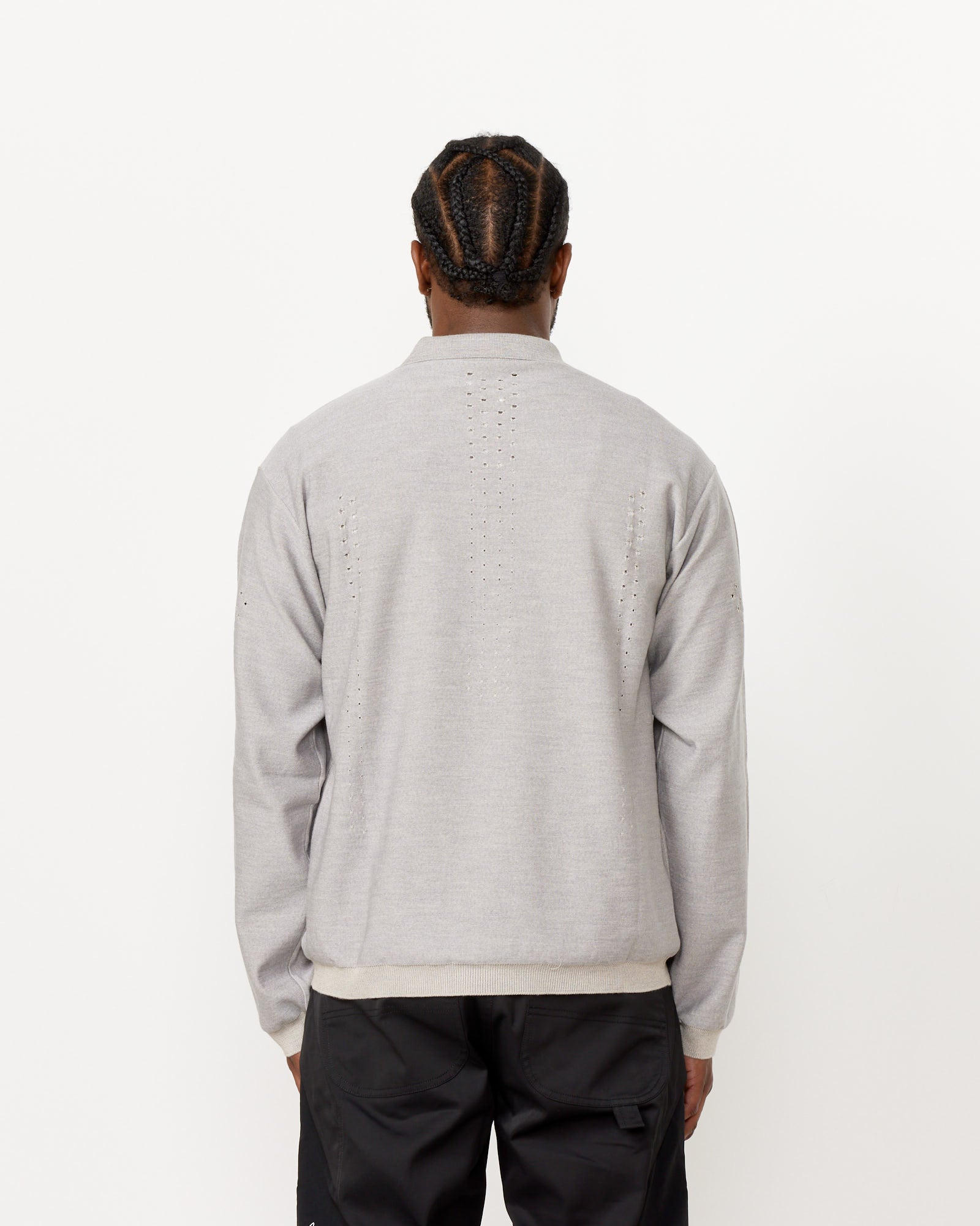 Grey Merino Polo