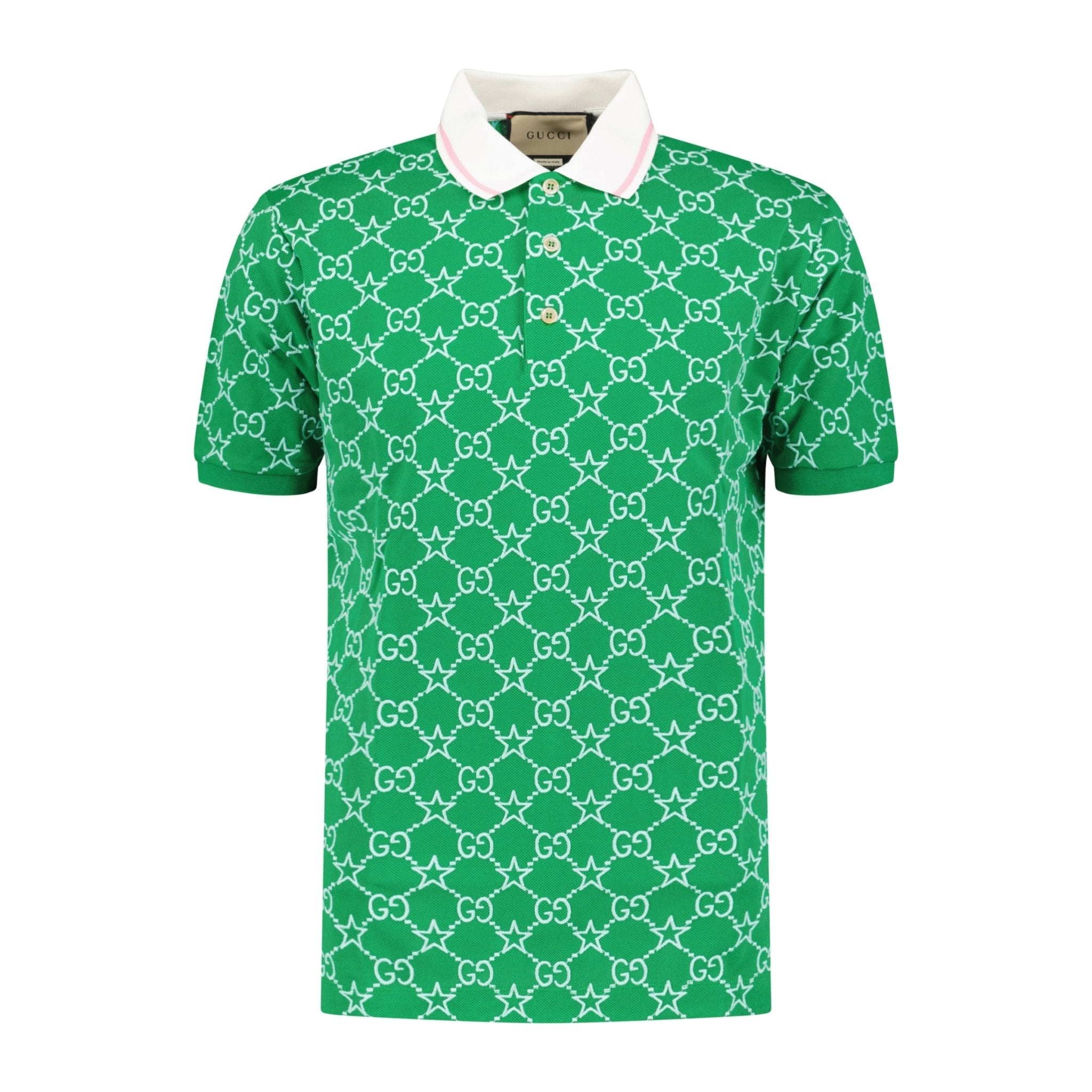 GUCCI Green GG Polo Shirt - Shop Now