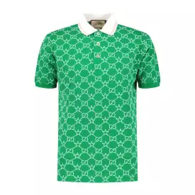 GUCCI Green GG Polo Shirt - Shop Now