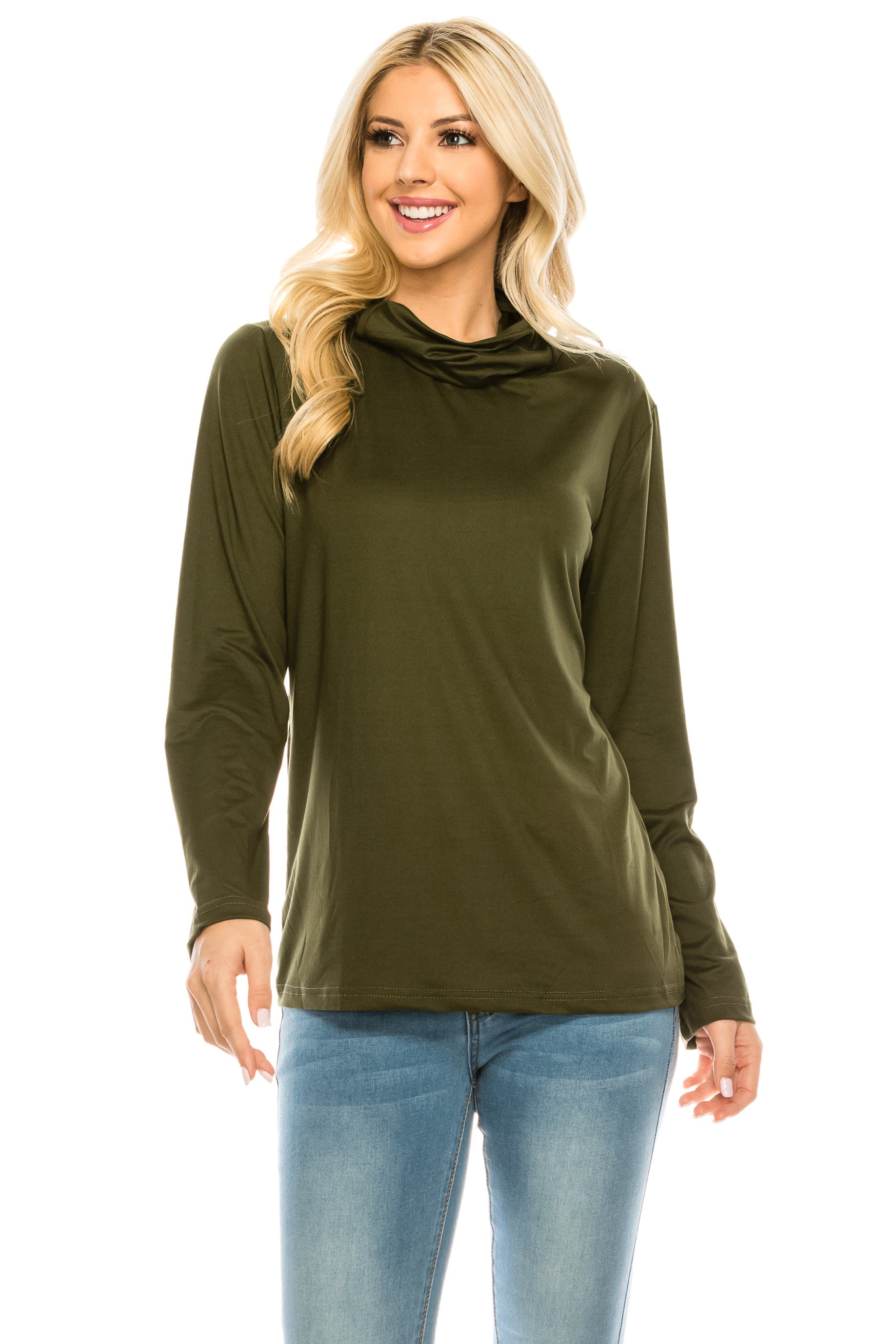 Haut Edition Cowl Neck Tee with Mask