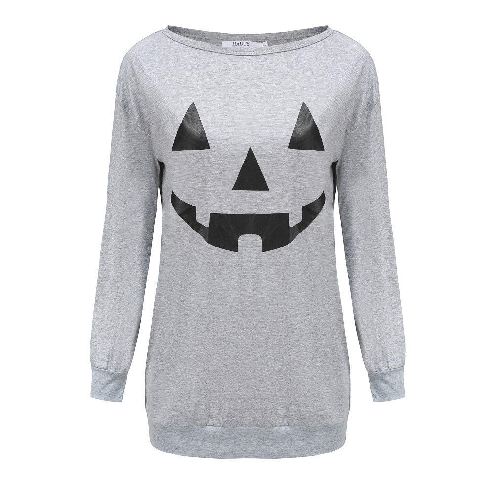 Haute Edition Plus Size Halloween Pumpkin Graphic Tee for Women