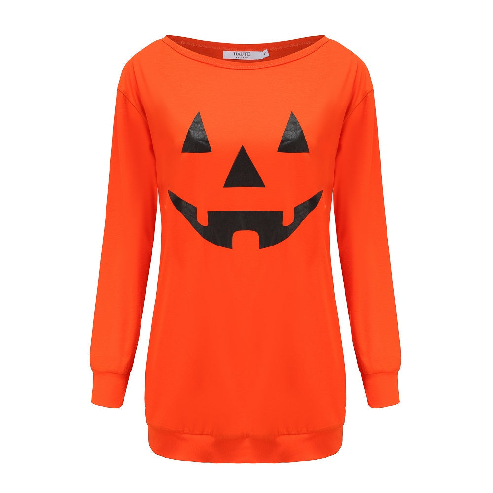 Haute Edition Plus Size Halloween Pumpkin Graphic Tee for Women