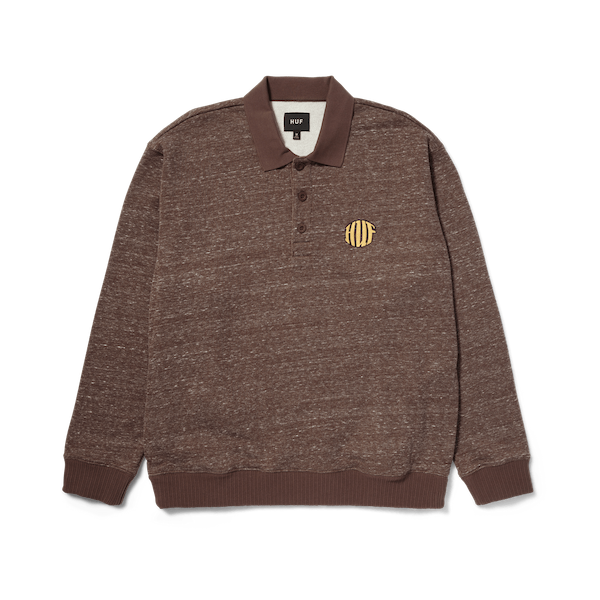 Huf Winston Coffee Polo Fleece