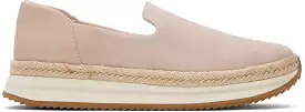 Jocelyn Ballet Pink Espadrille Sneaker in Suede/Leather