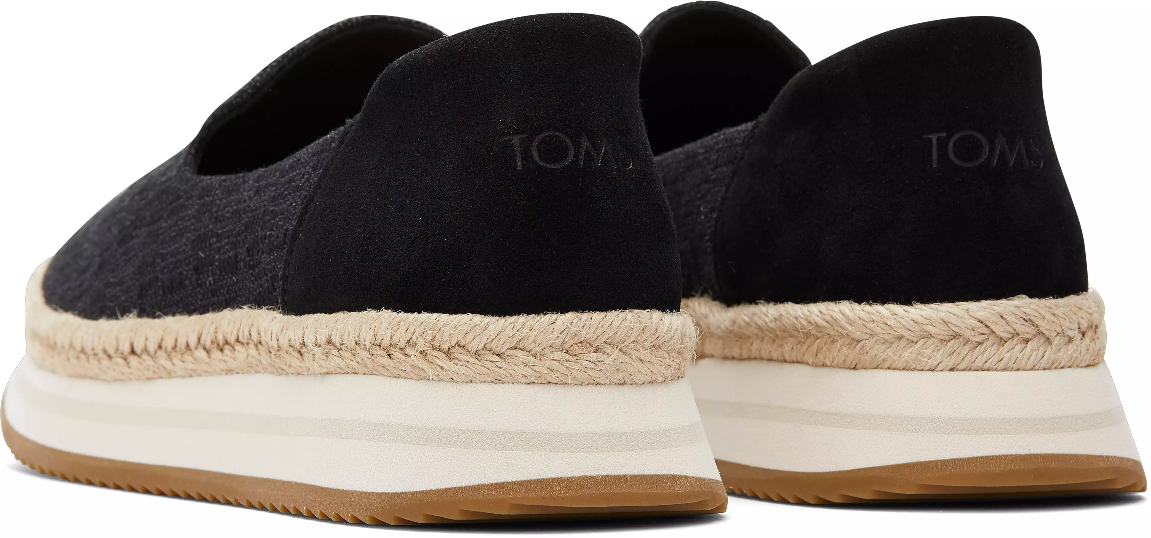 Jocelyn Black Slub/Suede Espadrille Sneaker