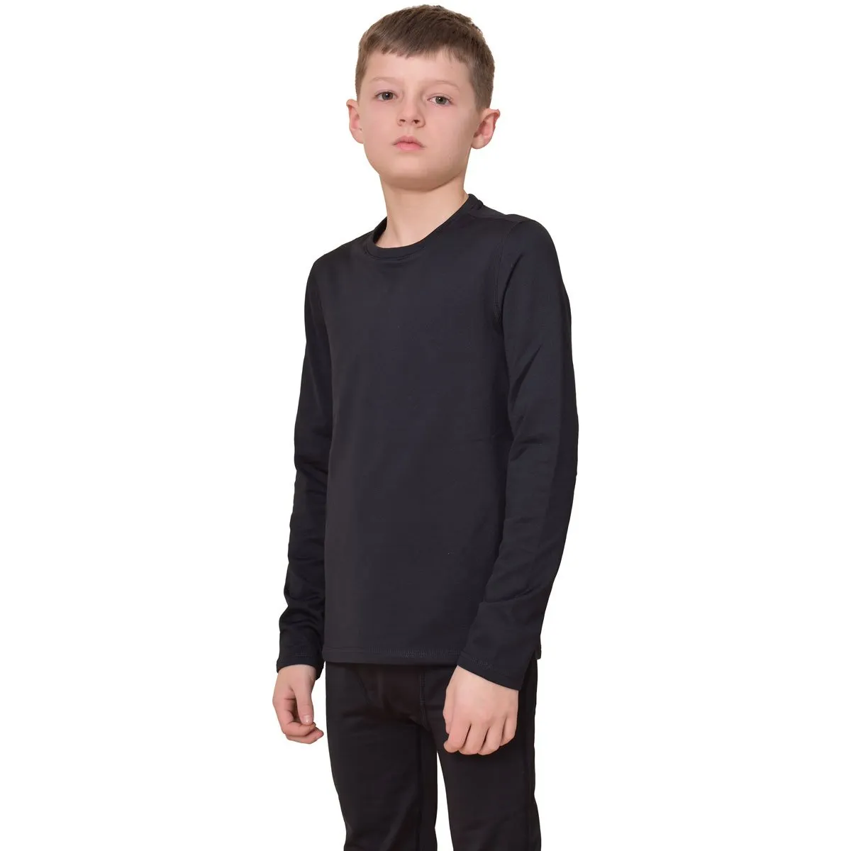 Jockey Boys' Coldgear Long Sleeve Mockneck - Youth Boys Mockneck Shirt - Winter Gear