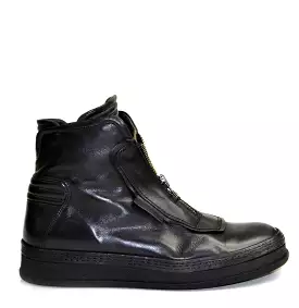 LARRY Men's Black Leather Sneaker - Best Price, Fast Shipping