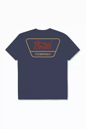 Linwood Short Sleeve Standard Tee - Washed Navy/Barn Red/Mustard