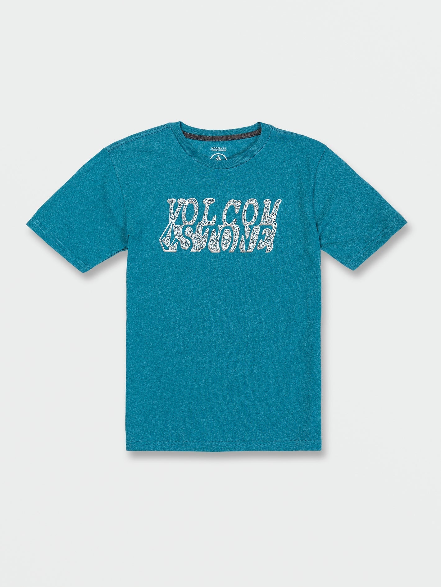 Little Boys Ocean Teal Heather Short Sleeve Tee