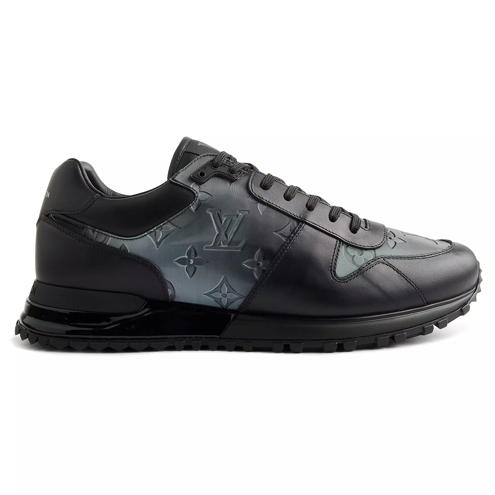 Louis Vuitton Black Silver Iridescent Sneaker