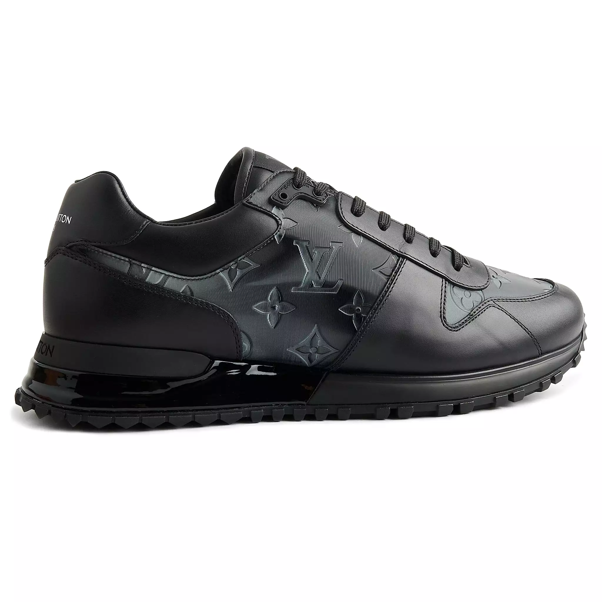 Louis Vuitton Black Silver Iridescent Sneaker