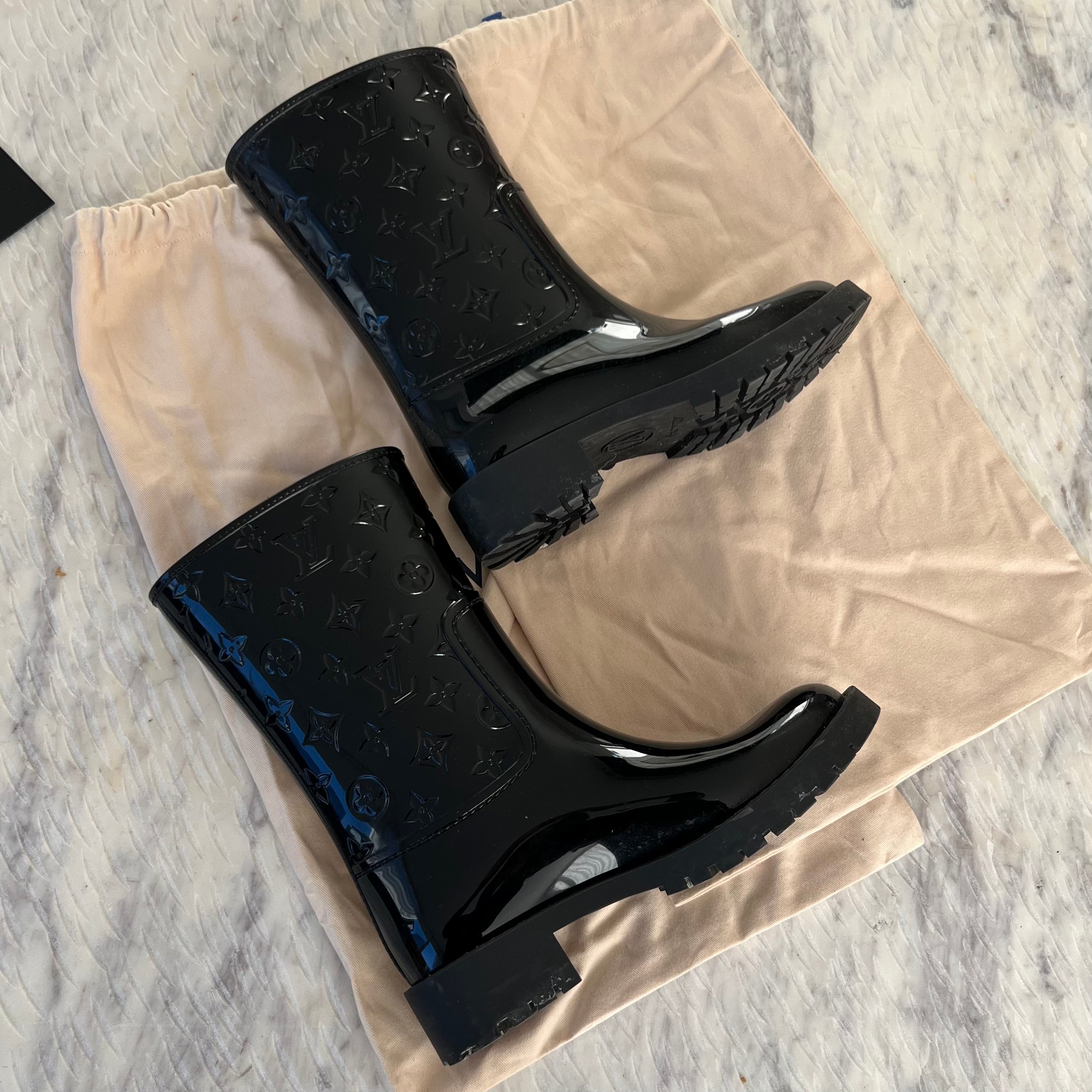 Louis Vuitton Monogram Waterproof Boots