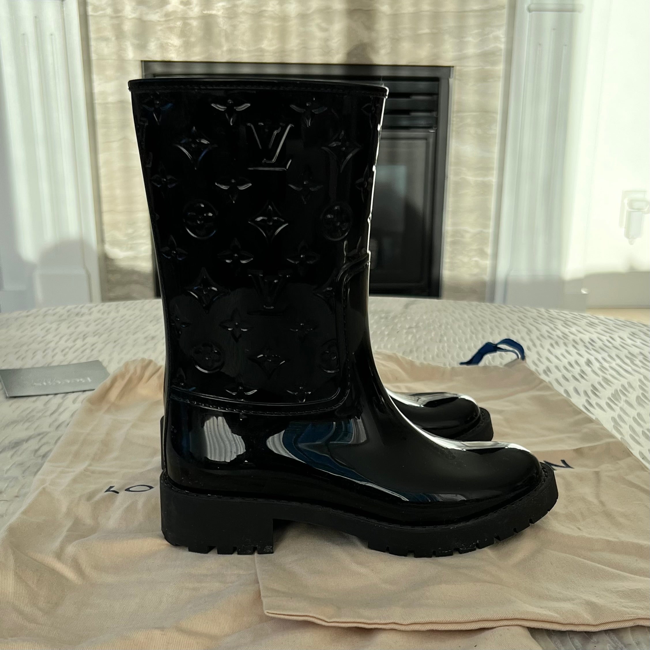 Louis Vuitton Monogram Waterproof Boots