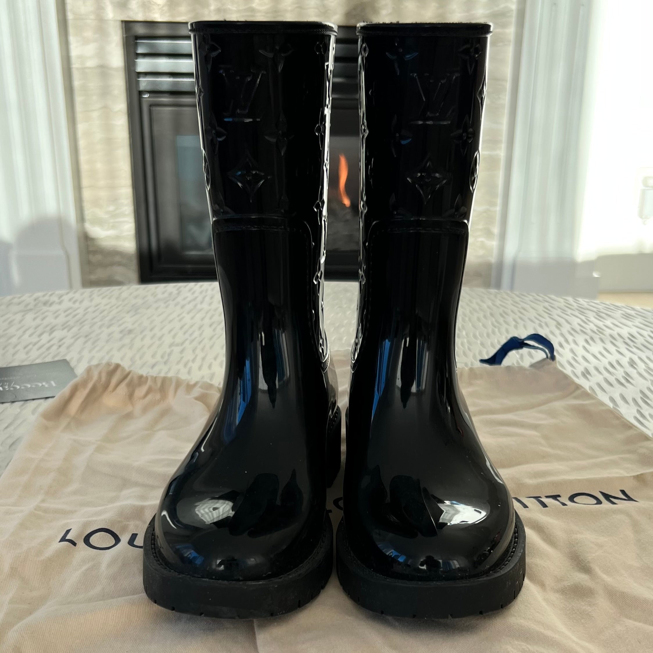 Louis Vuitton Monogram Waterproof Boots