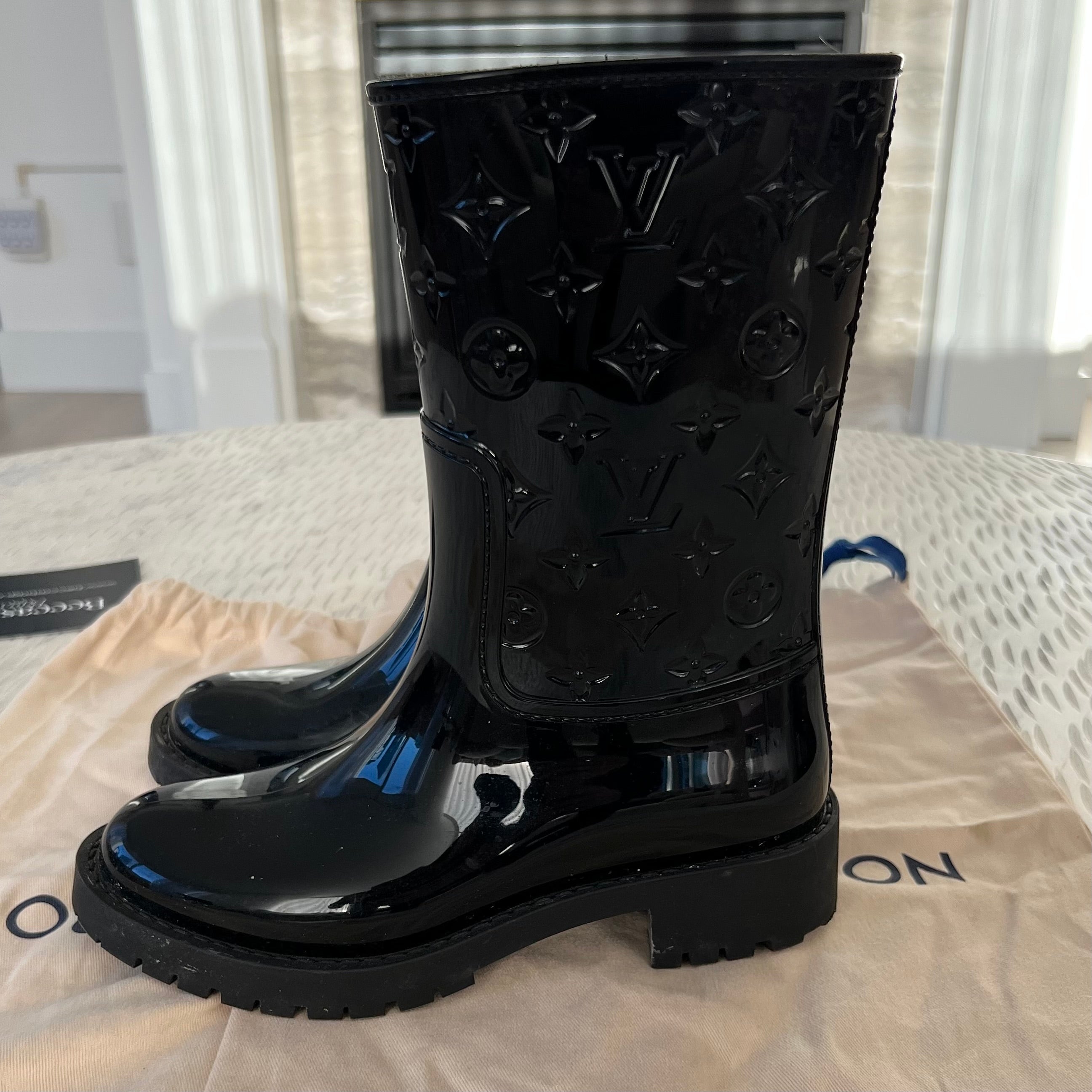 Louis Vuitton Monogram Waterproof Boots