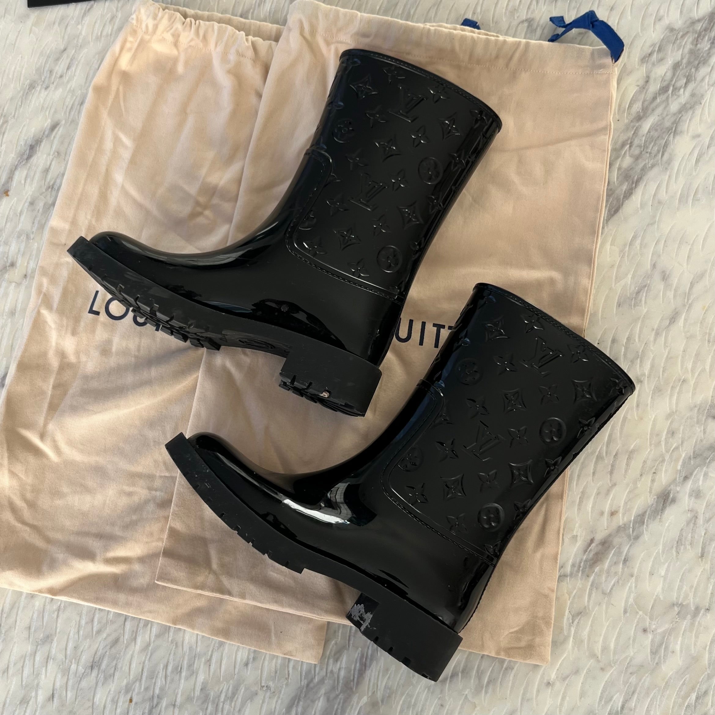 Louis Vuitton Monogram Waterproof Boots