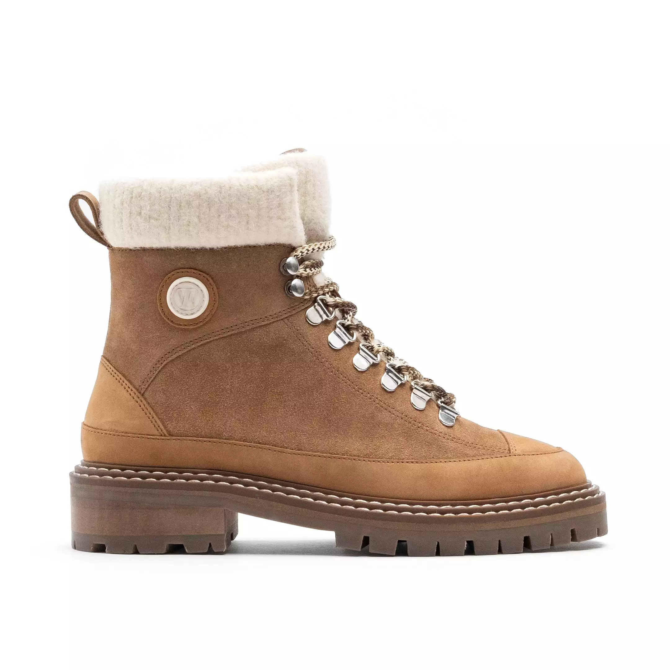 Marina Hiking Boot with Knitted Collar