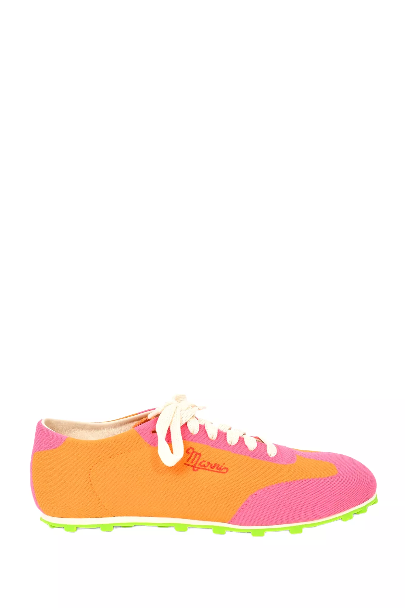 Marni Pink/Orange Canvas Low Top Sneaker - Size 41