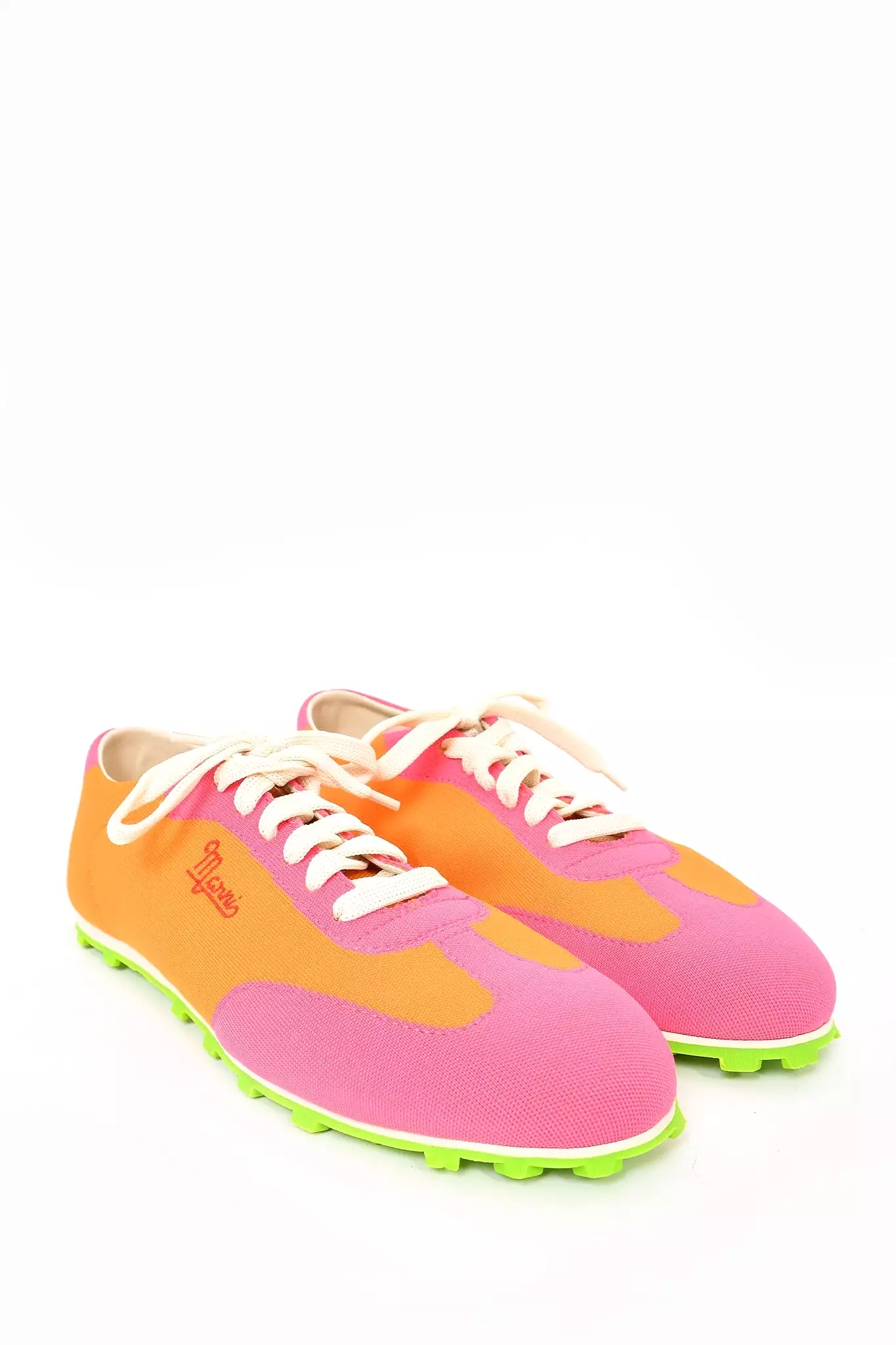 Marni Pink/Orange Canvas Low Top Sneaker - Size 41