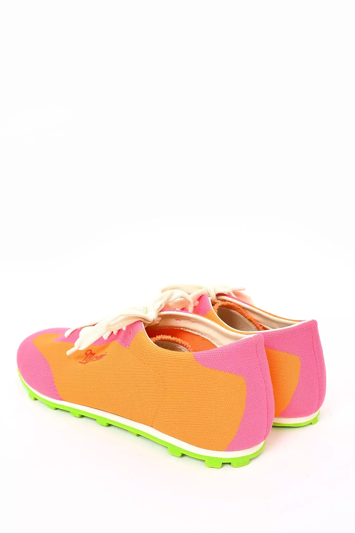 Marni Pink/Orange Canvas Low Top Sneaker - Size 41