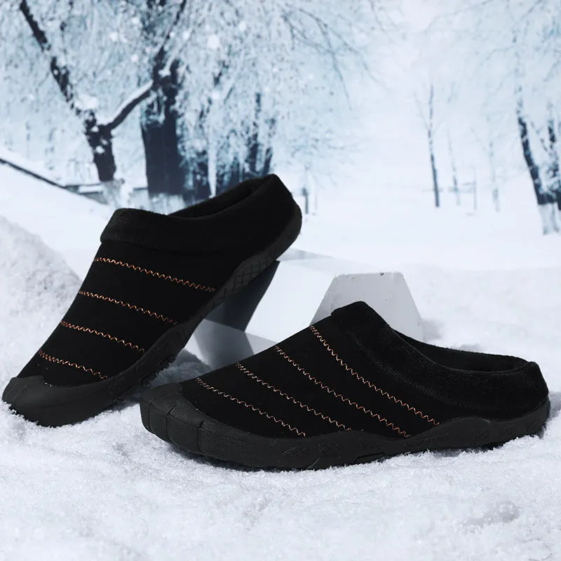 Men's Plus Fleece Warm Cotton Slippers