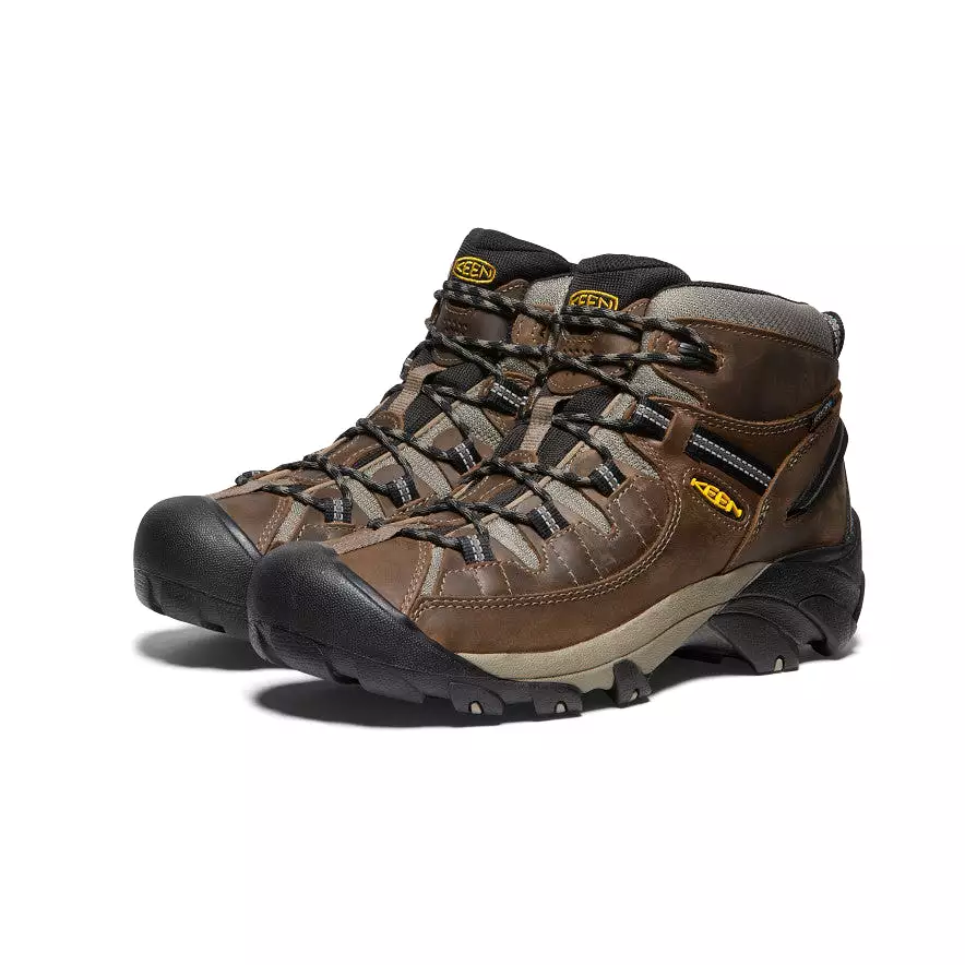 Men's Targhee II Mid Waterproof Hiking Boots - Shitake/Brindle | Top-rated outdoor footwear