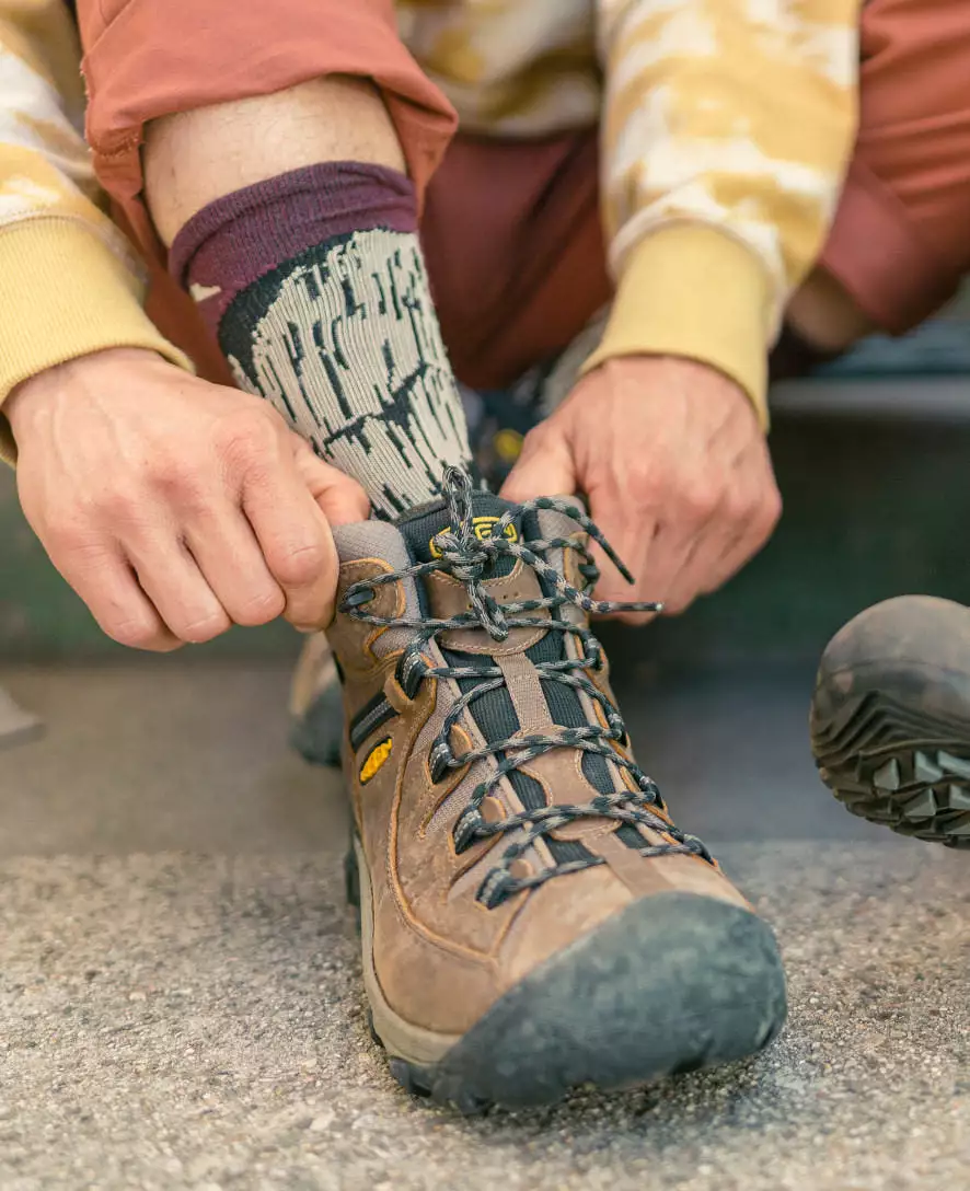 Men's Targhee II Mid Waterproof Hiking Boots - Shitake/Brindle | Top-rated outdoor footwear