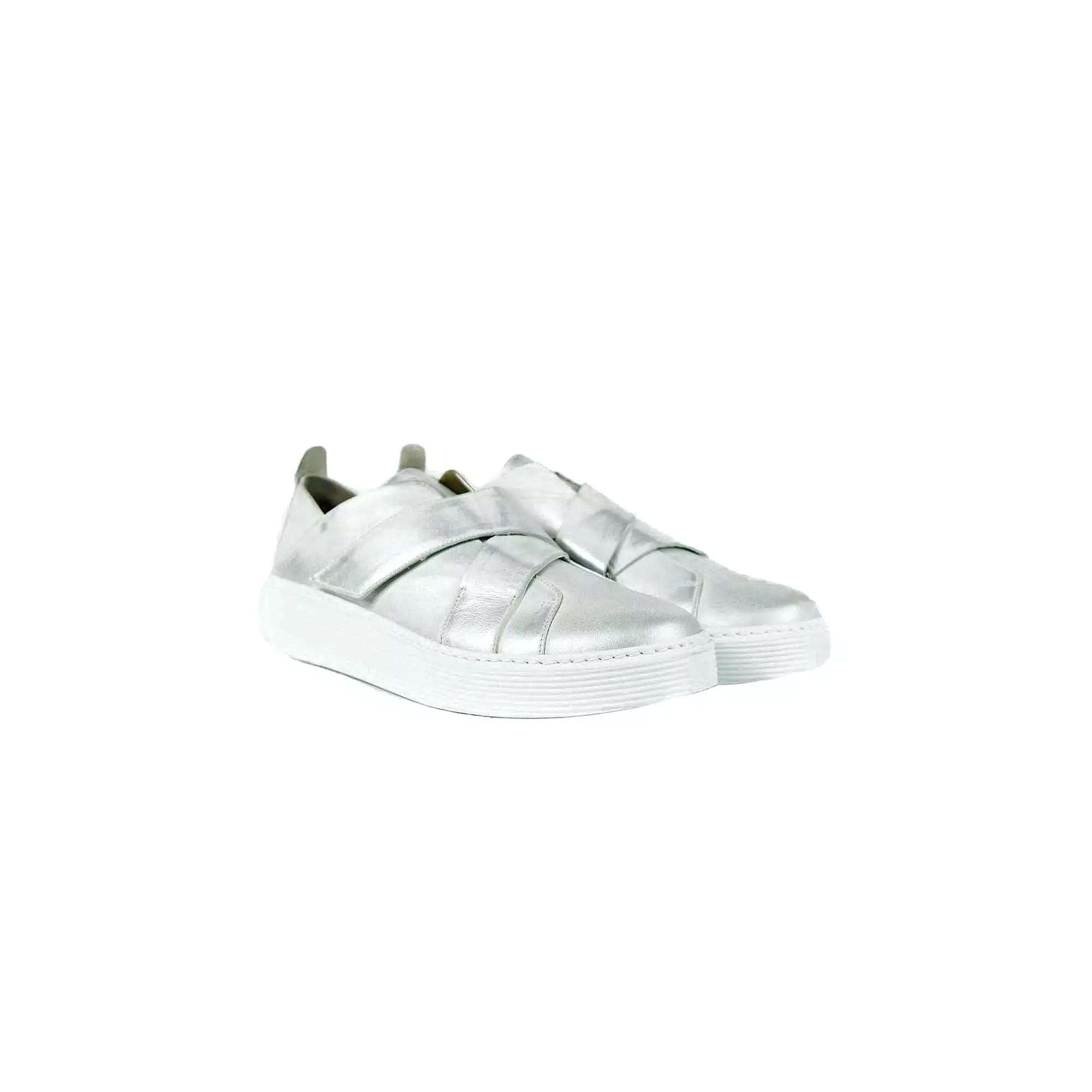 Metal Sport Sneaker Strappi Chalk White