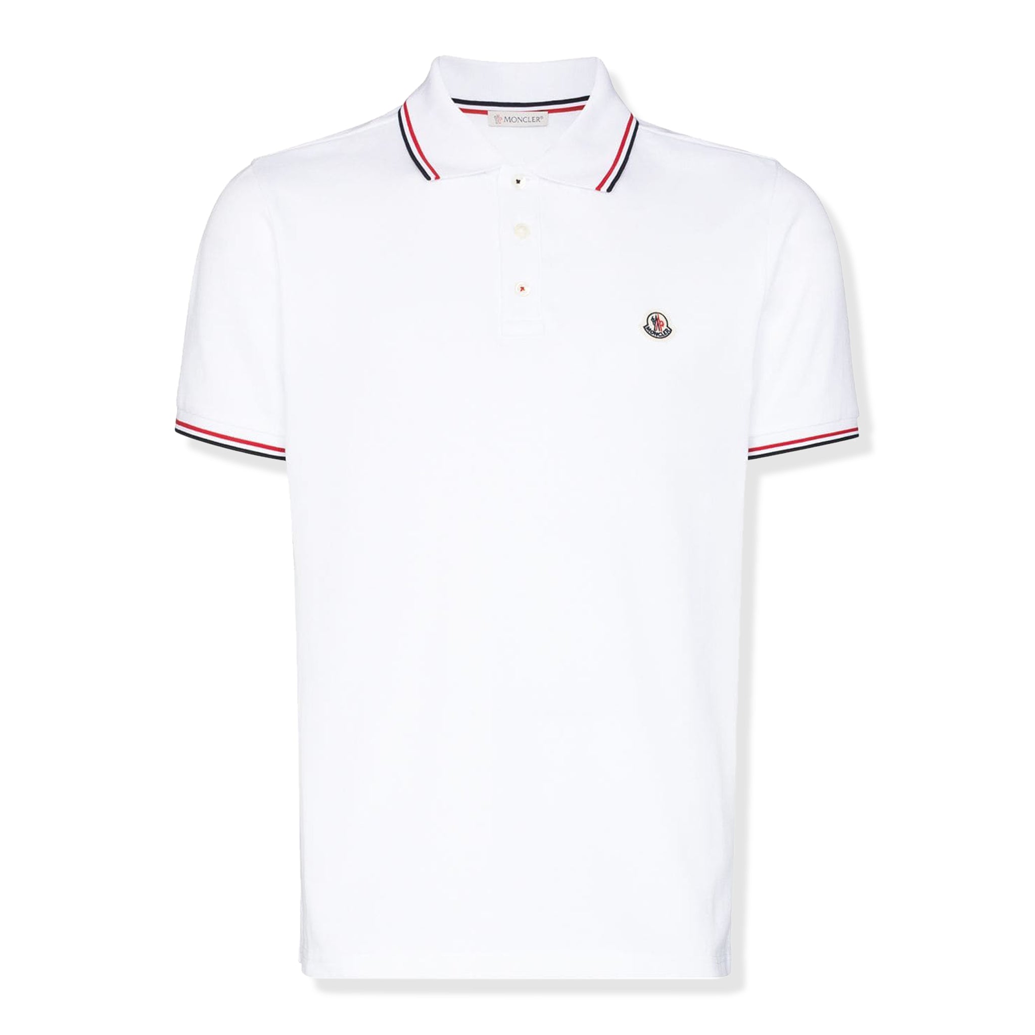 Moncler Polo Shirt with White Logo Patch