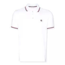 Moncler Polo Shirt with White Logo Patch