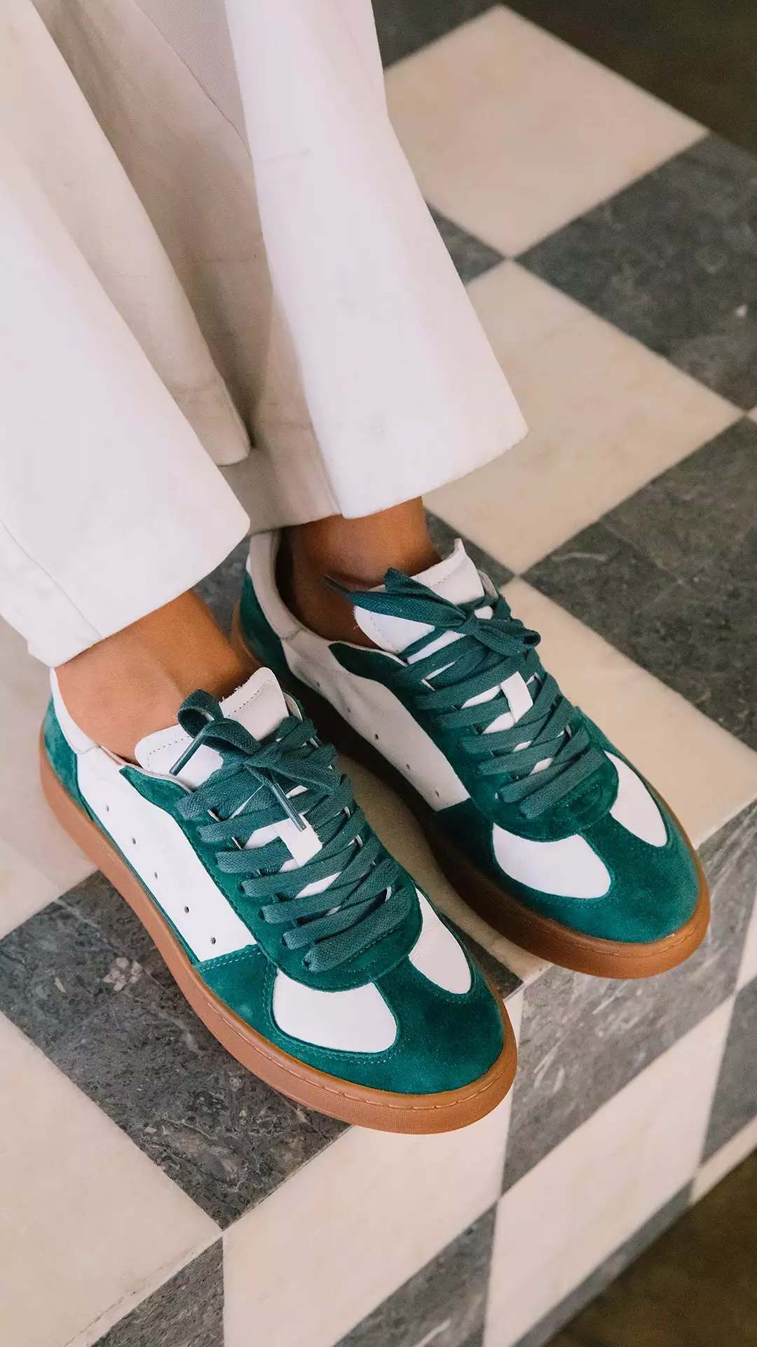 Monty Green Low Top Sneaker.