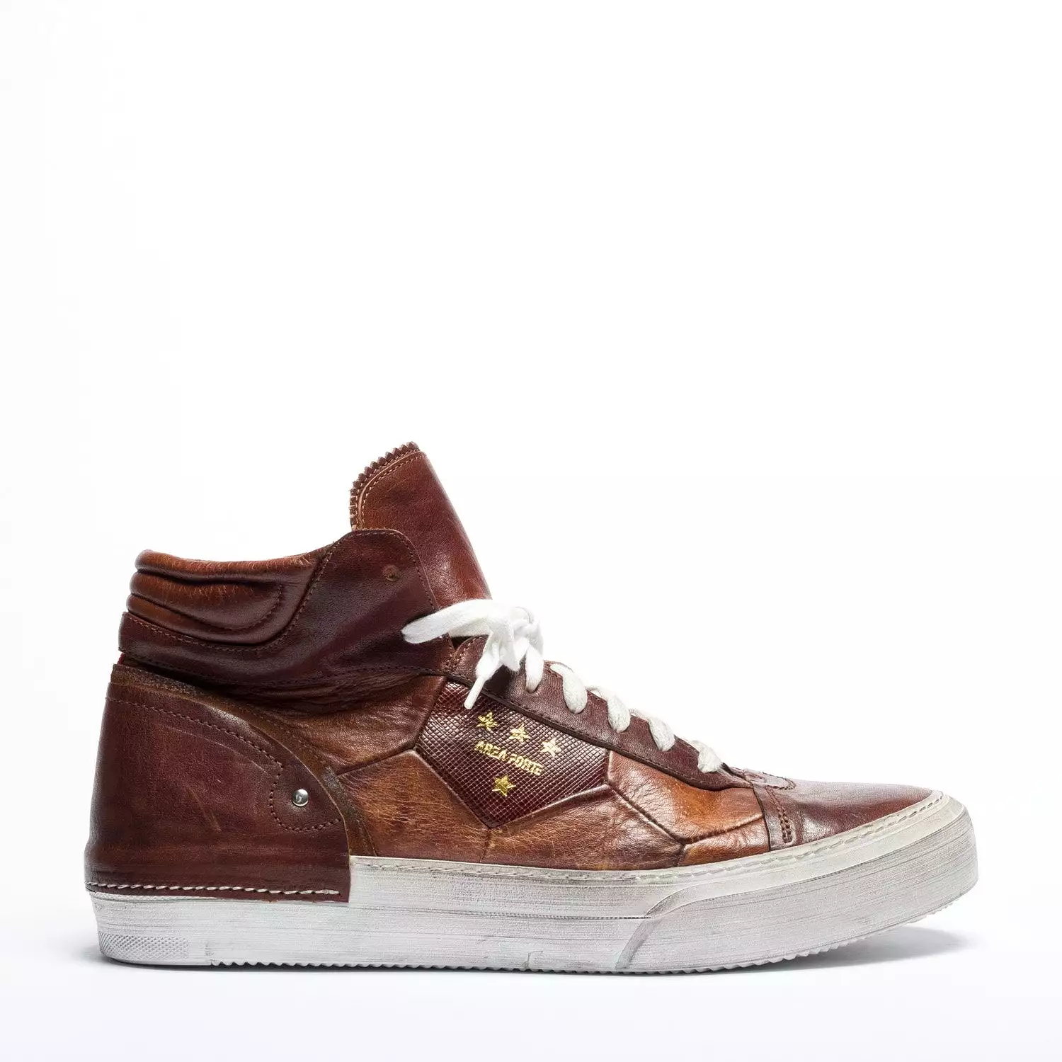 Mundialito Cold high urban sneaker - cuoio.