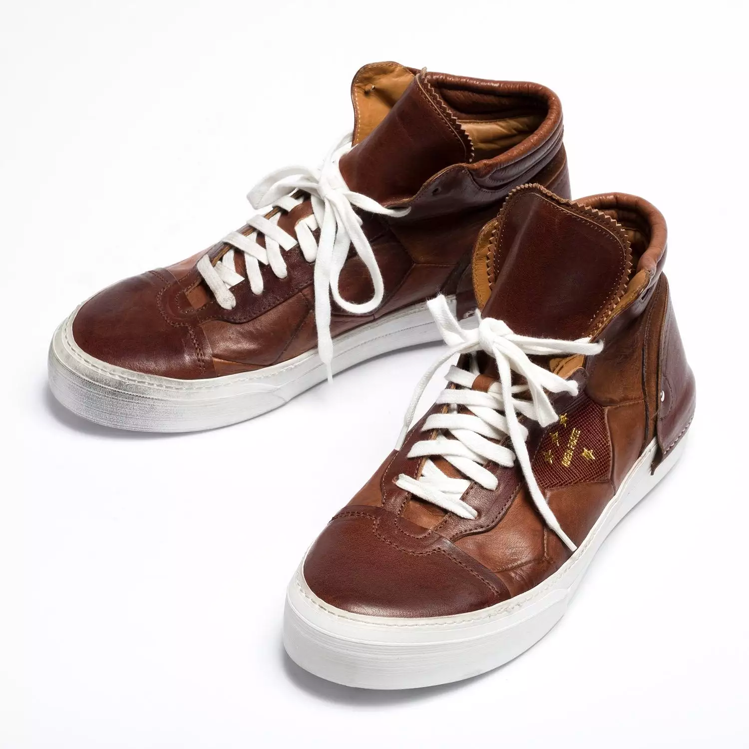 Mundialito Cold high urban sneaker - cuoio.