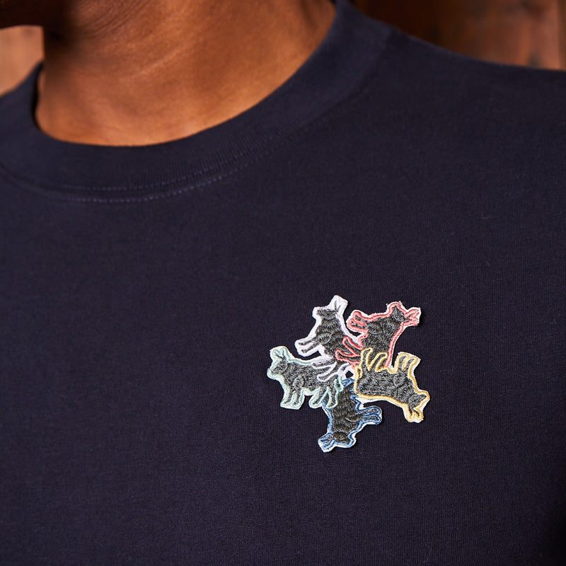 Nguni Fan Badge T-Shirt - Midnight