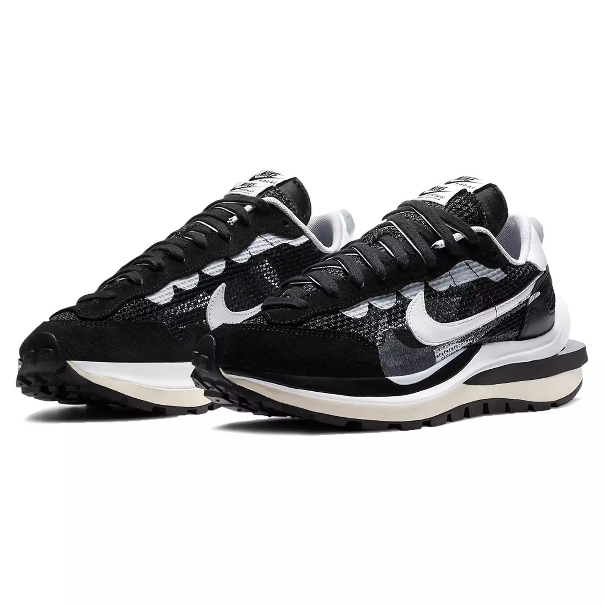 Nike Sacai Vaporwaffle Black White Sneaker