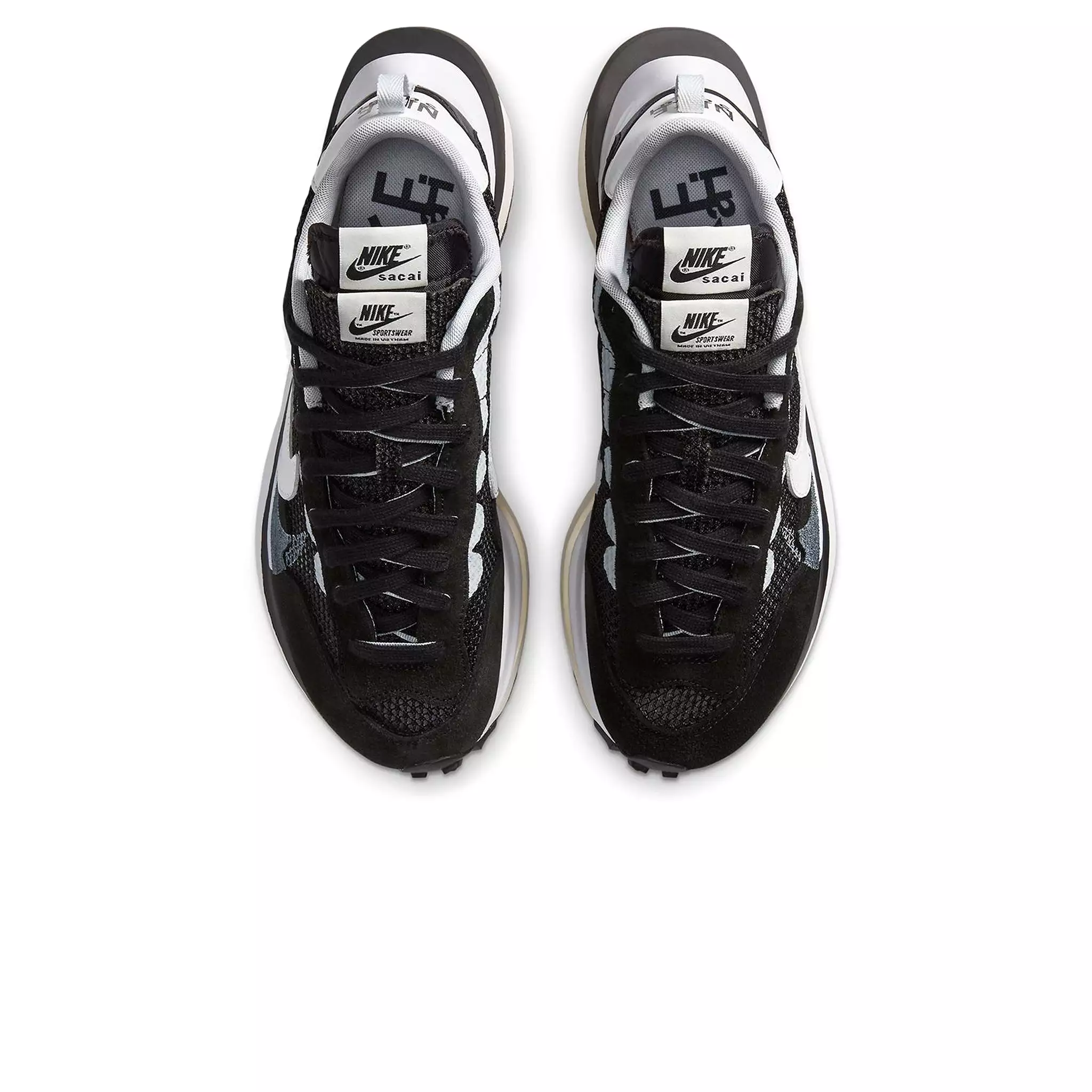 Nike Sacai Vaporwaffle Black White Sneaker