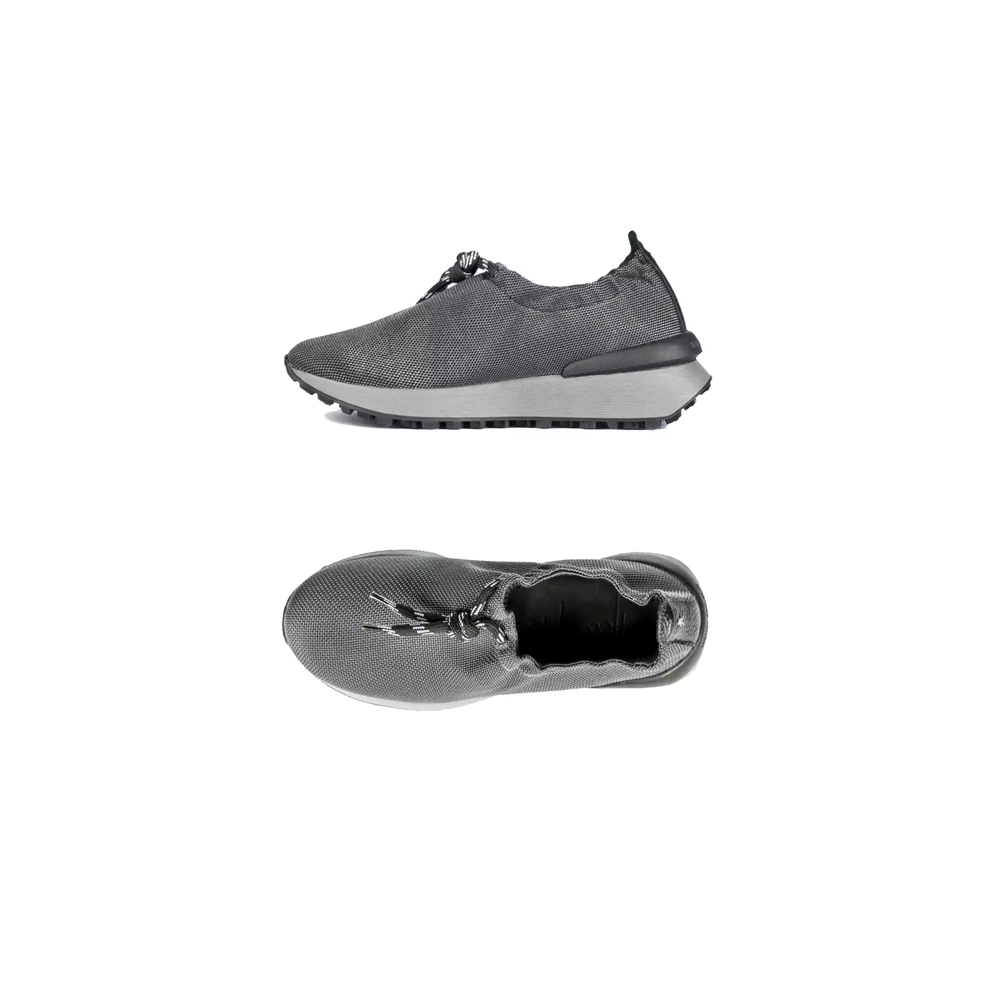 Nylon Grey Slip-on Sneaker