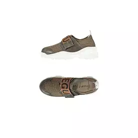 Olive Stretch Sneaker Rete