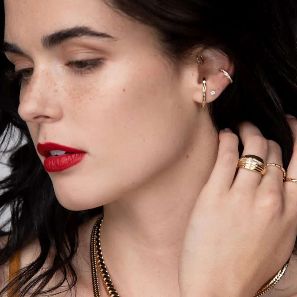 Pave Ruby Ear Cuff