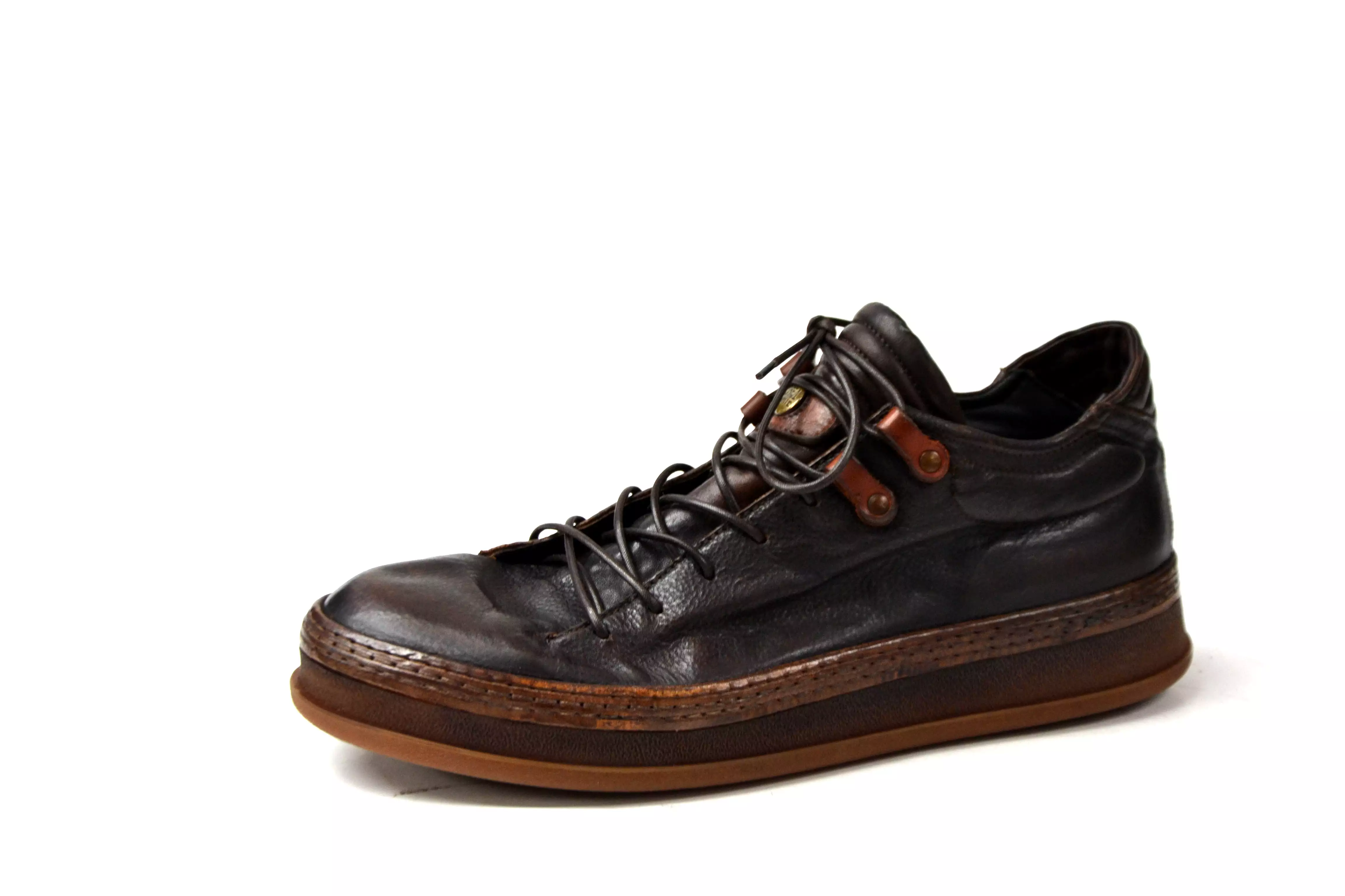 Pep brown leather sneaker - Best Deals online - Buy Now!