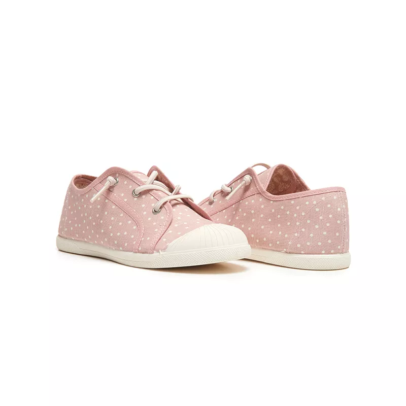 Pink Dots Canvas Sneaker