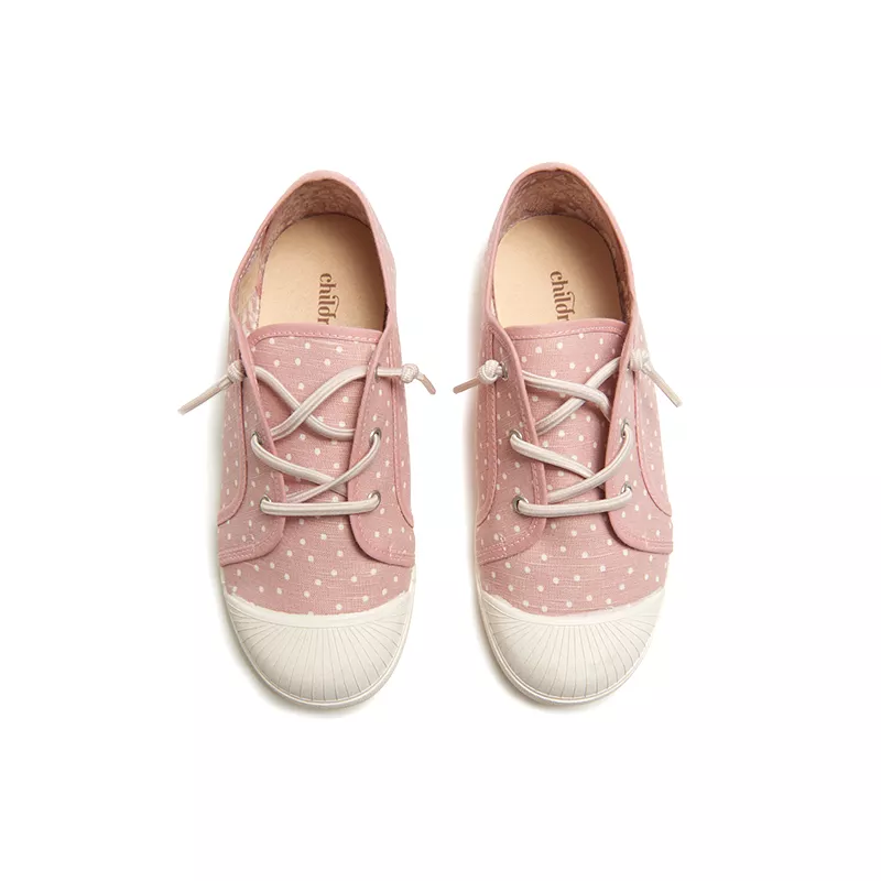 Pink Dots Canvas Sneaker